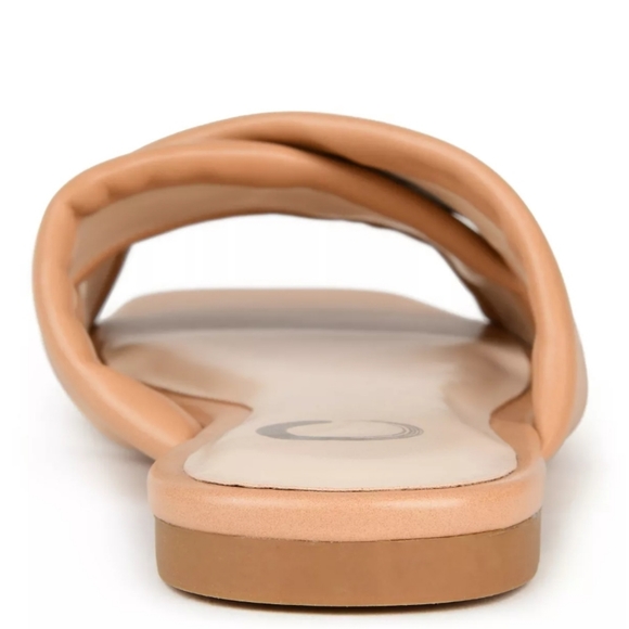 Journee Collection Carlotta Slide Brown 9 - Picture 3 of 8